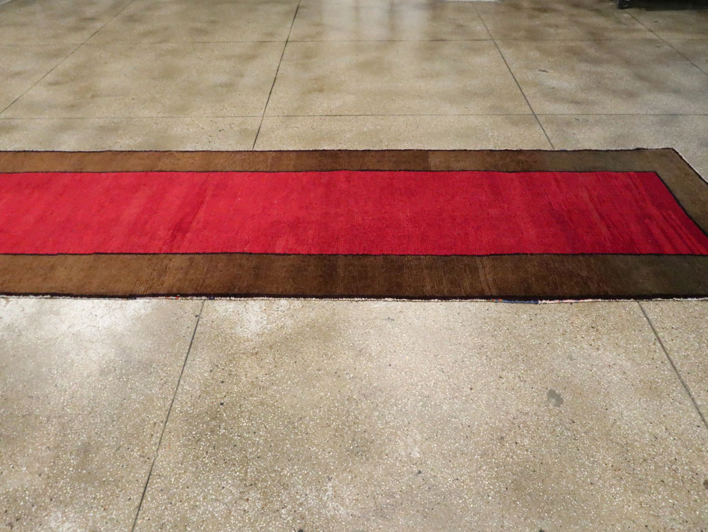 Vintage Turkish Anatolian Wide Gallery Runner, No.30286 - Staging