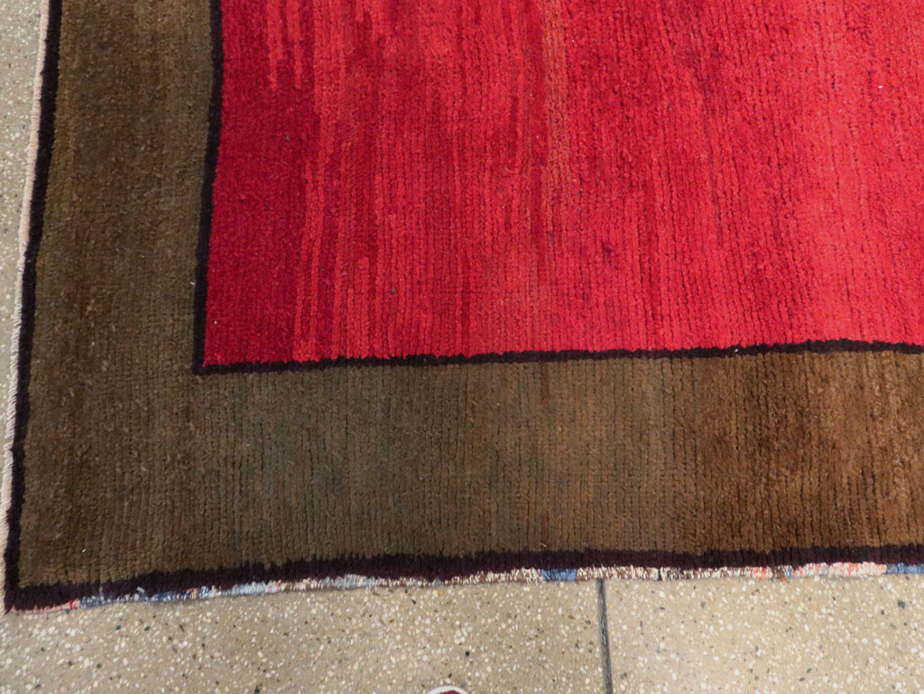 Vintage Turkish Anatolian Wide Gallery Runner, No.30286 - Staging