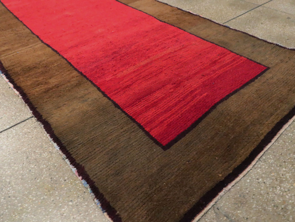 Vintage Turkish Anatolian Wide Gallery Runner, No.30286 - Staging