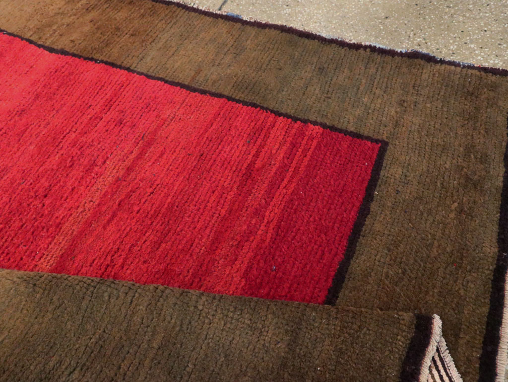 Vintage Turkish Anatolian Wide Gallery Runner, No.30286 - Staging