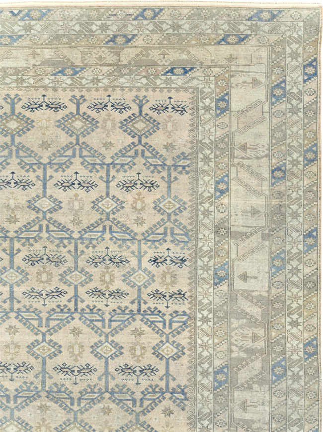 Antique Turkish Oushak Large Carpet, No.30289 - Staging