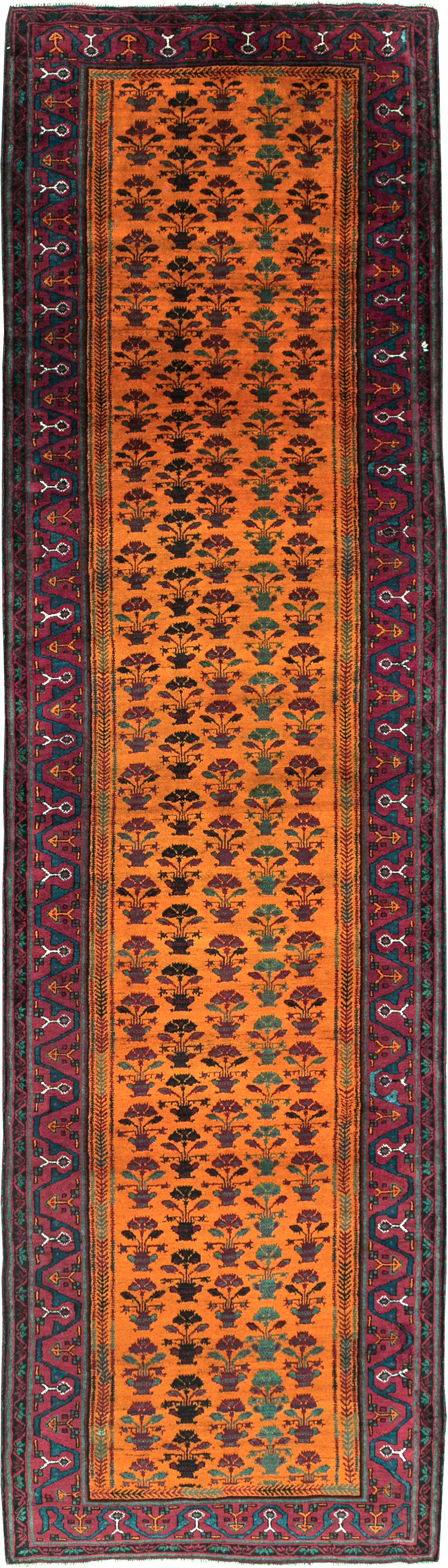 Vintage Northwest Persian Runner (Pair: 1 of 2), No.30291 - Staging