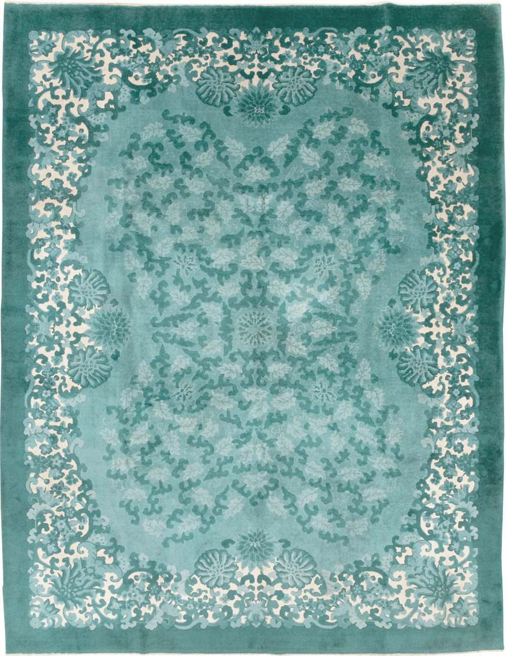 Mid-20th Century Chinese Art Deco Room Size Carpet, No.30293 - Staging