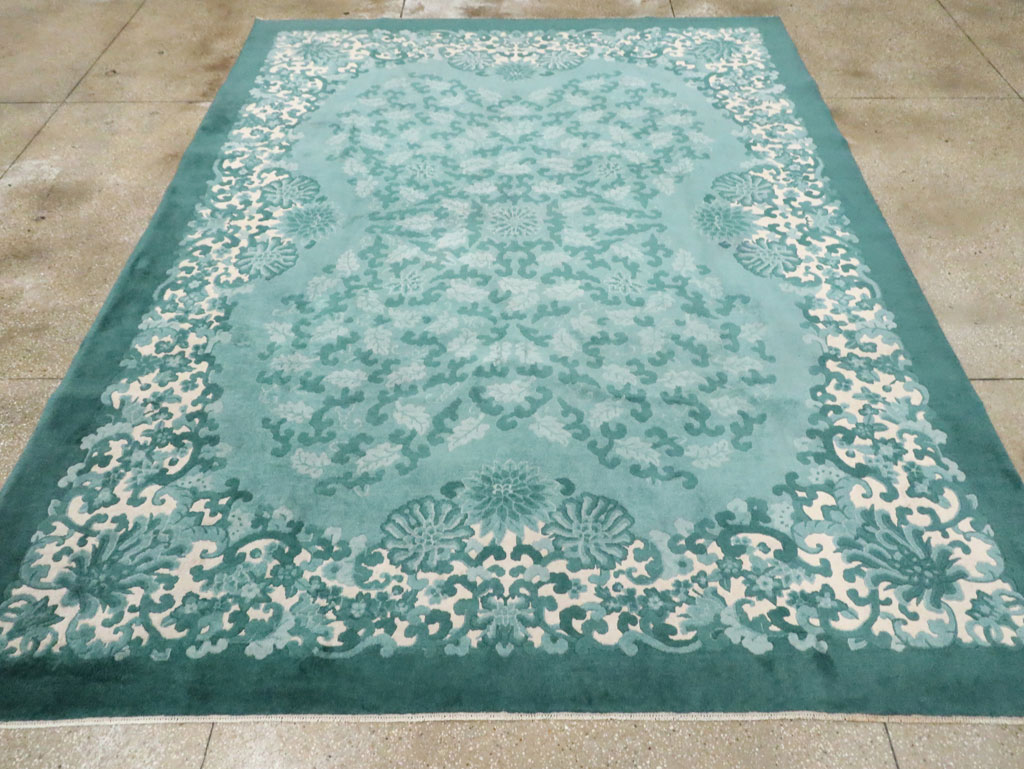 Mid-20th Century Chinese Art Deco Room Size Carpet, No.30293 - Staging