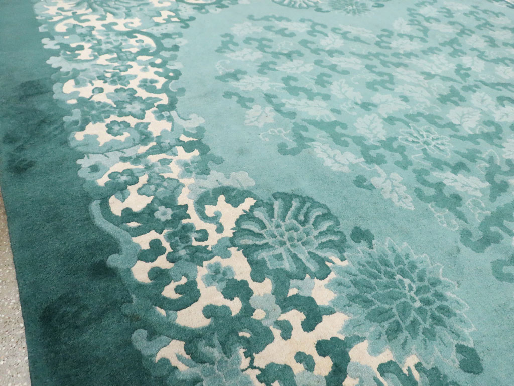 Mid-20th Century Chinese Art Deco Room Size Carpet, No.30293 - Staging