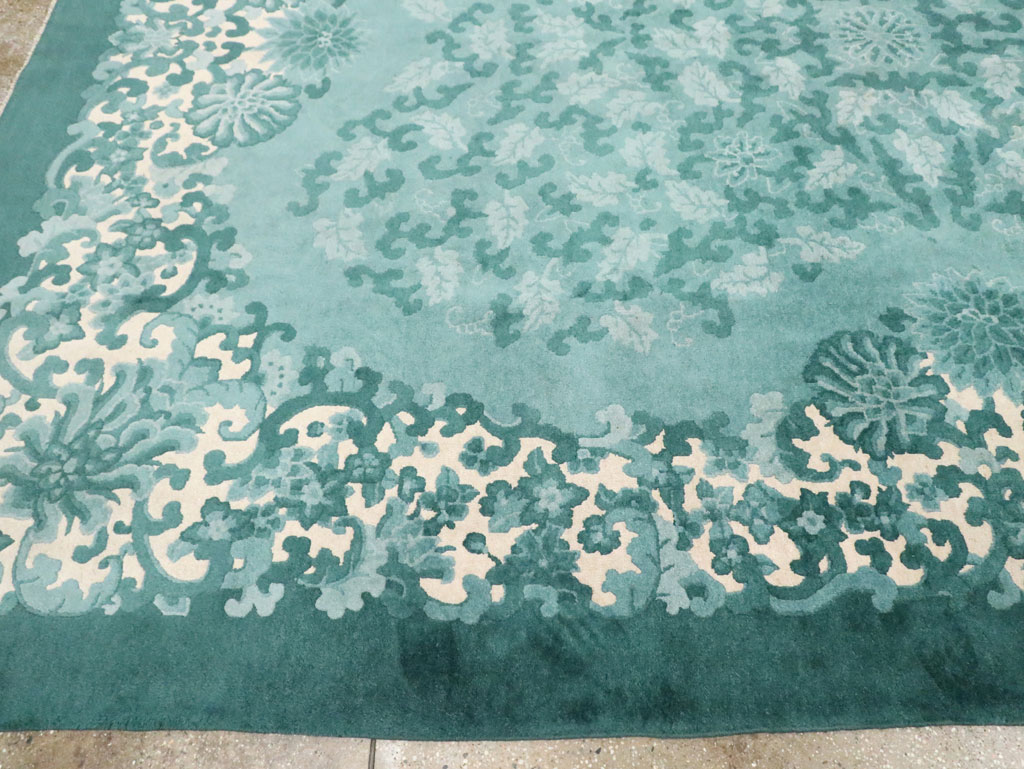 Mid-20th Century Chinese Art Deco Room Size Carpet, No.30293 - Staging