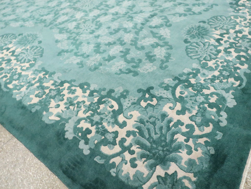 Mid-20th Century Chinese Art Deco Room Size Carpet, No.30293 - Staging