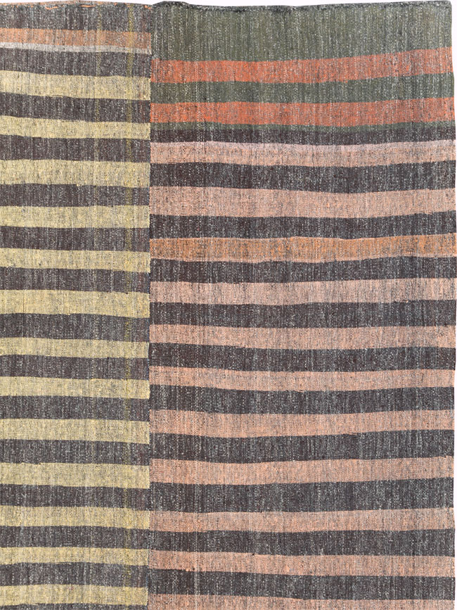 Mid-20th Century Oversize Turkish Flatweave Kilim, No.30296 - Staging