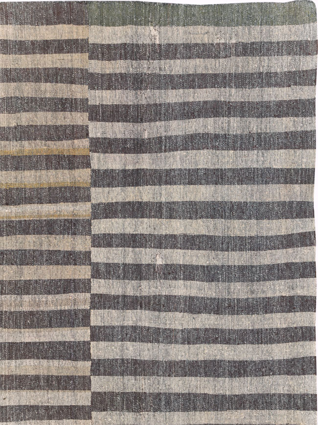 Mid-20th Century Oversize Turkish Flatweave Kilim, No.30296 - Staging