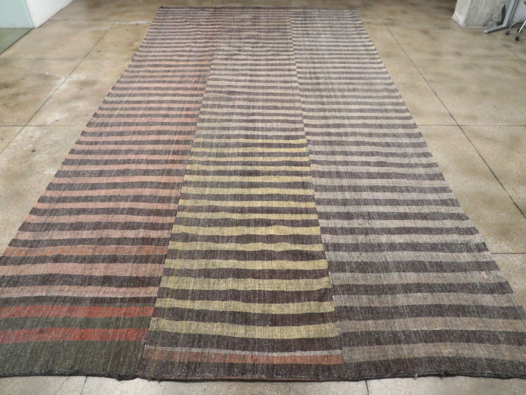 Mid-20th Century Oversize Turkish Flatweave Kilim, No.30296 - Staging