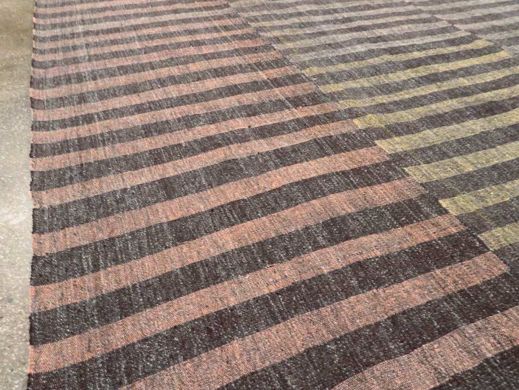 Mid-20th Century Oversize Turkish Flatweave Kilim, No.30296 - Staging