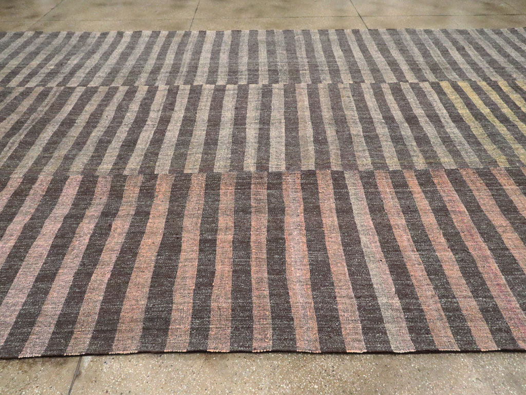 Mid-20th Century Oversize Turkish Flatweave Kilim, No.30296 - Staging