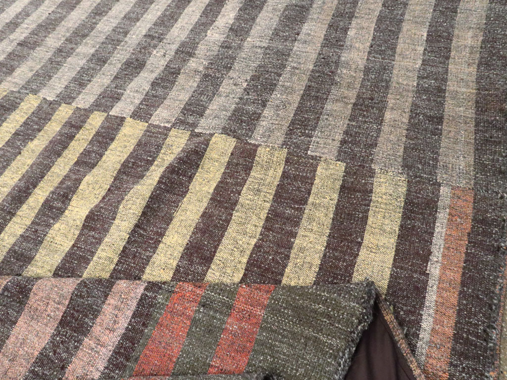 Mid-20th Century Oversize Turkish Flatweave Kilim, No.30296 - Staging