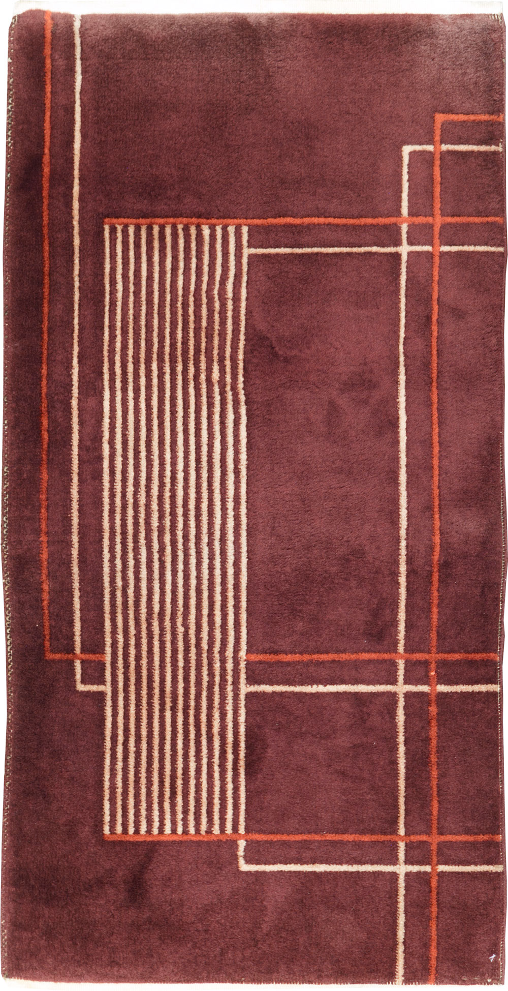 Mid-20th Century Chinese Art Deco Rug, No.30303 - Staging