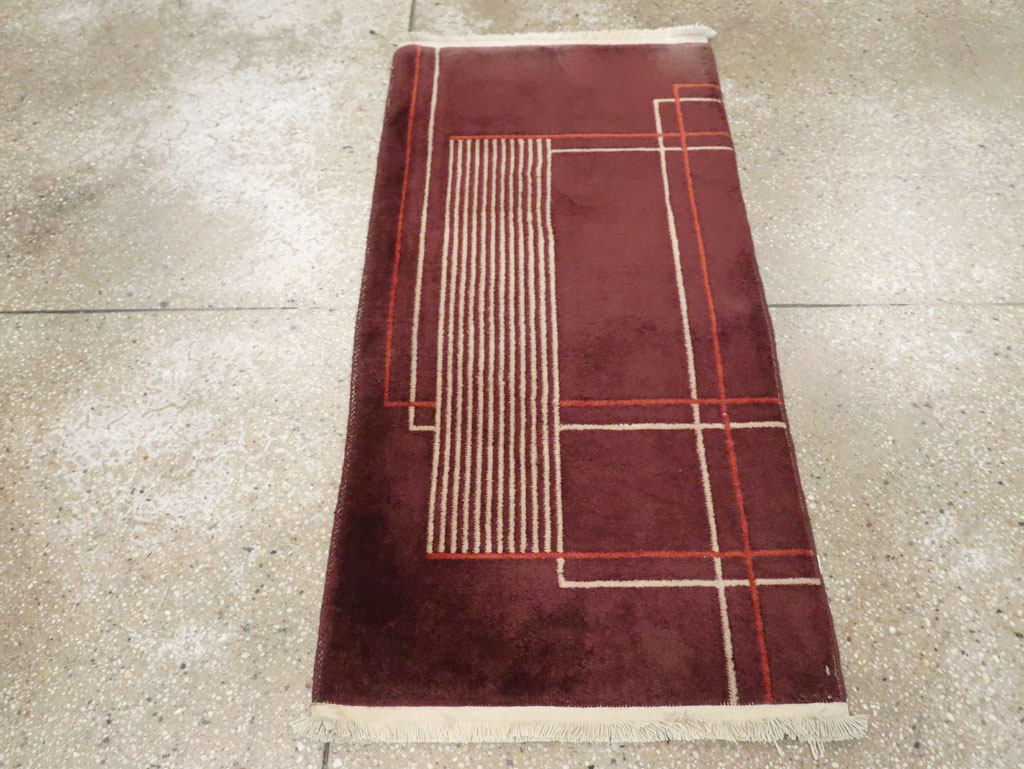 Mid-20th Century Chinese Art Deco Rug, No.30303 - Staging