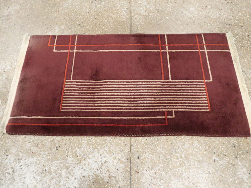 Mid-20th Century Chinese Art Deco Rug, No.30303 - Staging