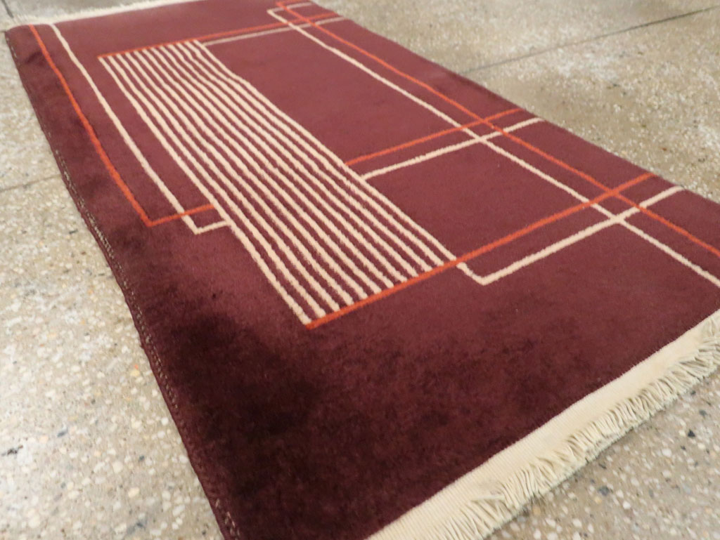 Mid-20th Century Chinese Art Deco Rug, No.30303 - Staging