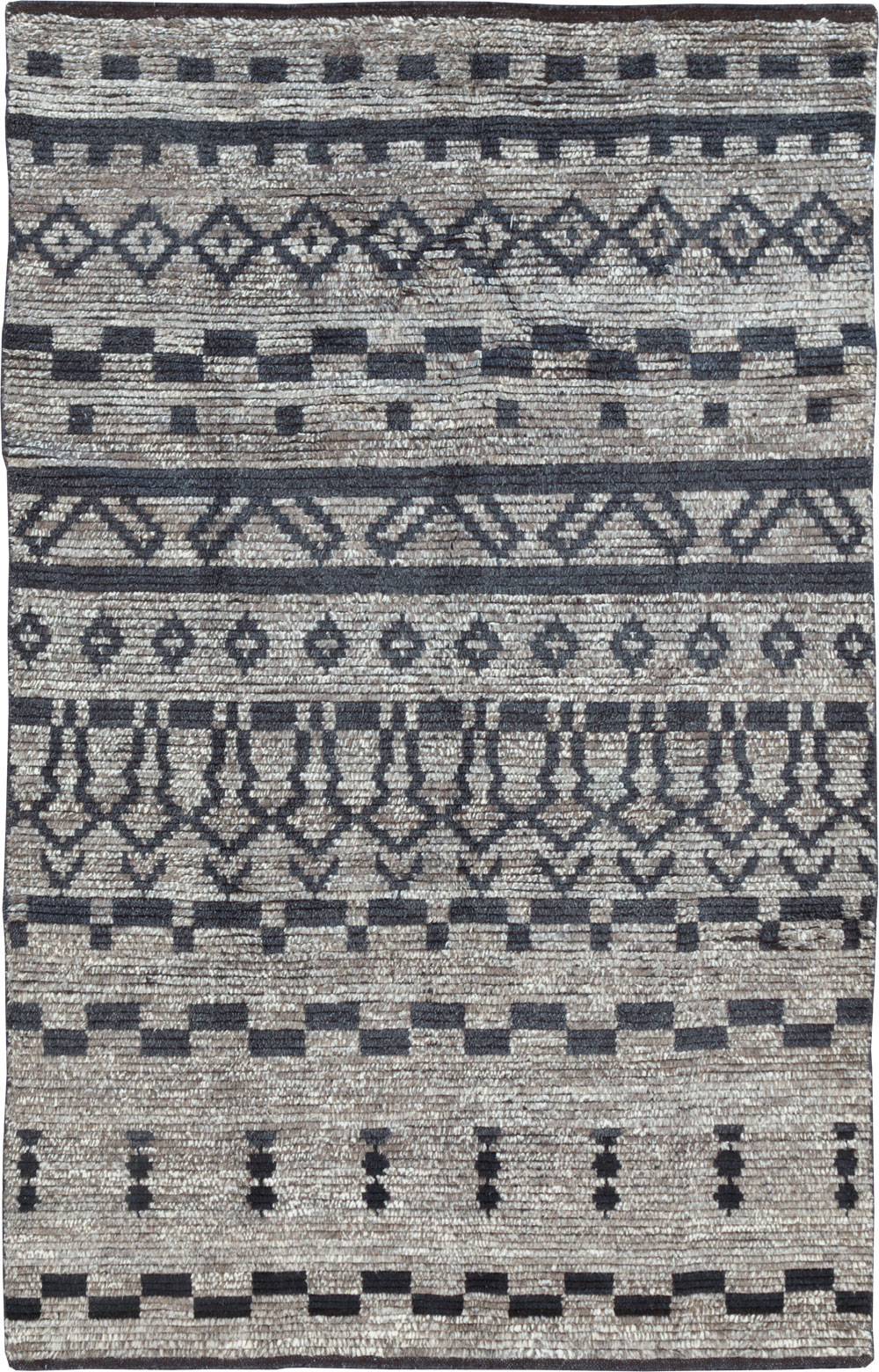 Contemporary Moroccan Inspired Accent Rug, No.30305 - Staging