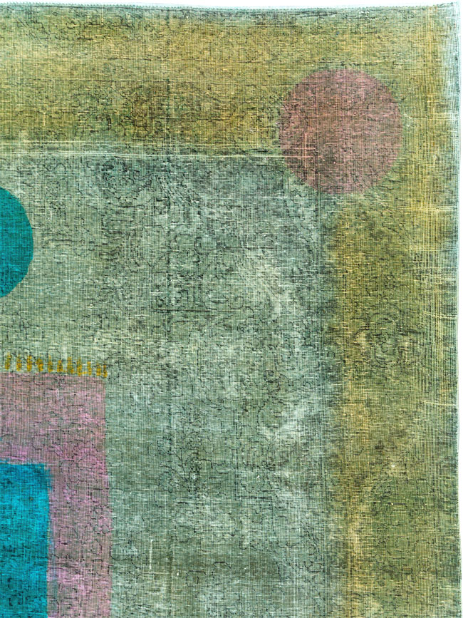 Vintage Persian Tabriz Carpet, No.30307 - Staging