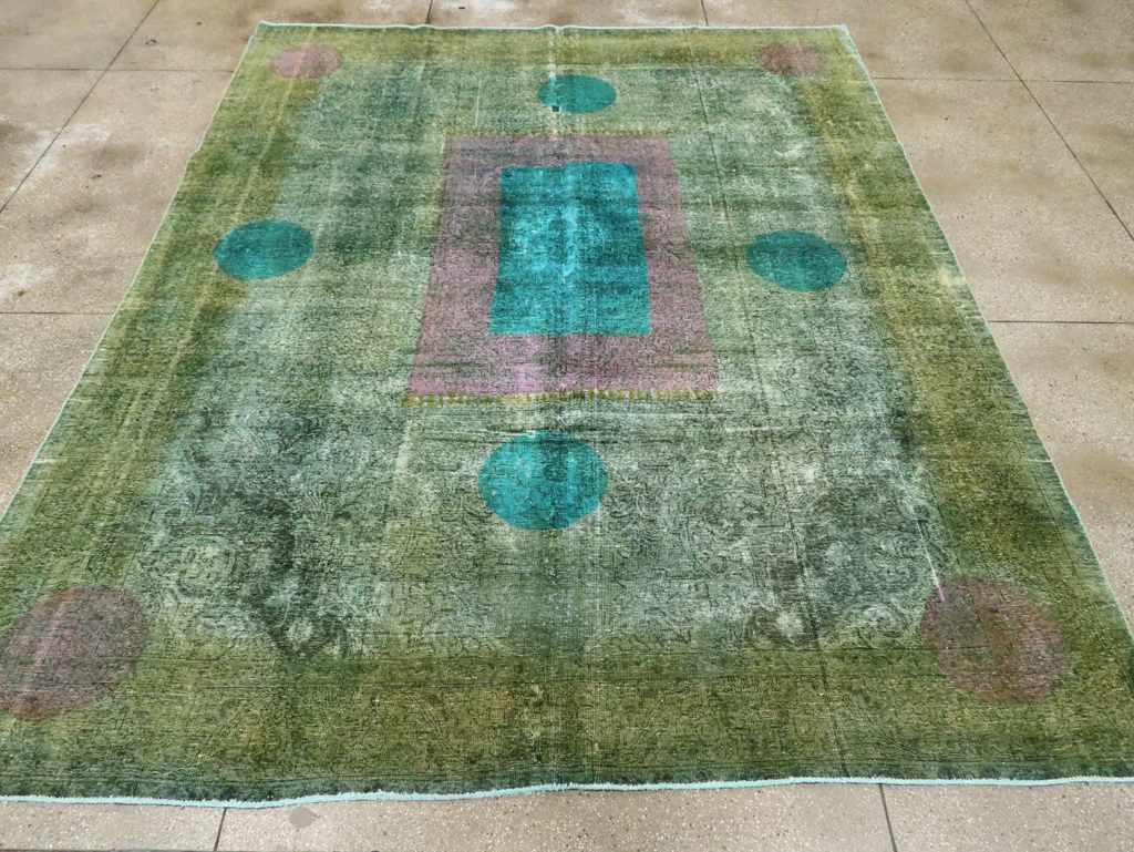 Vintage Persian Tabriz Carpet, No.30307 - Staging