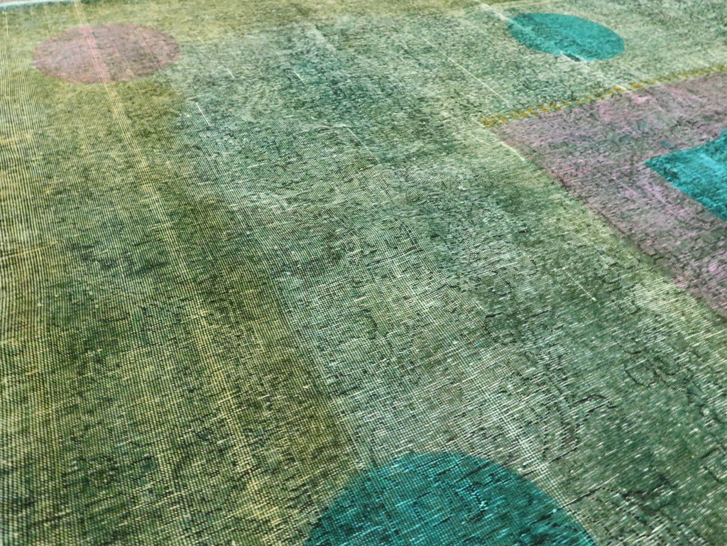 Vintage Persian Tabriz Carpet, No.30307 - Staging