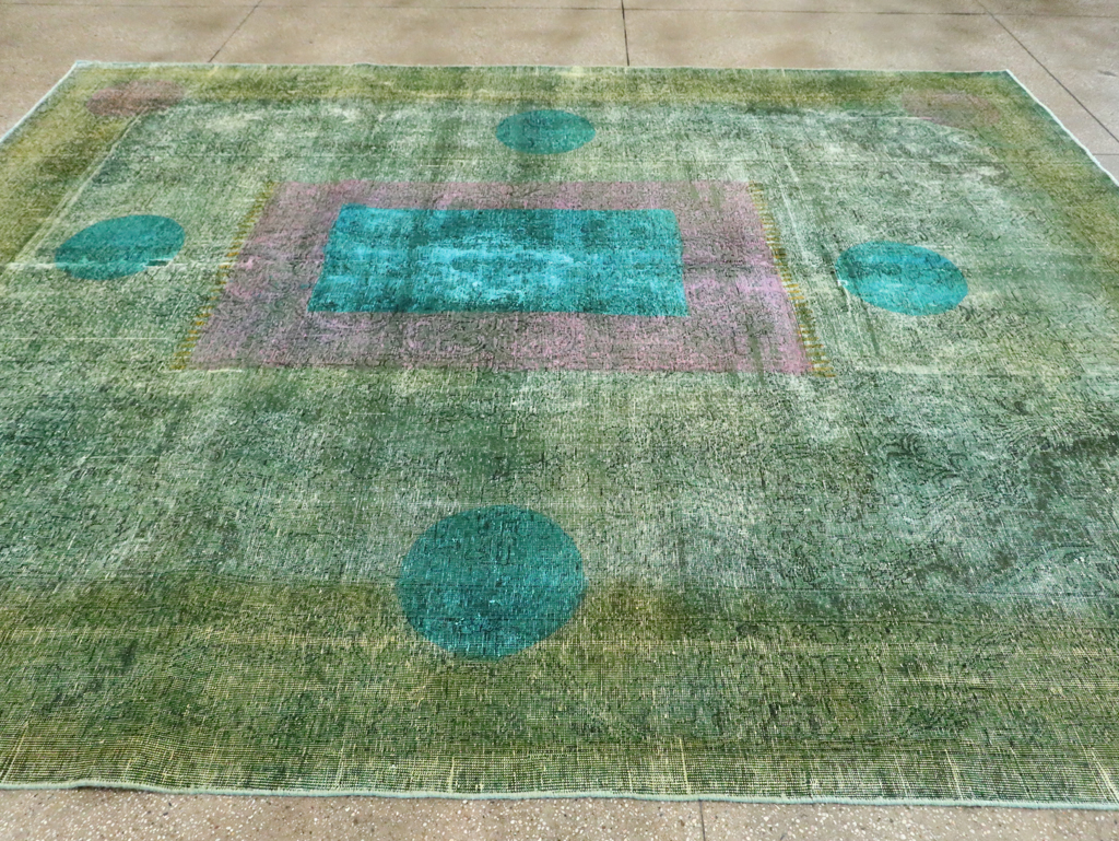 Vintage Persian Tabriz Carpet, No.30307 - Staging