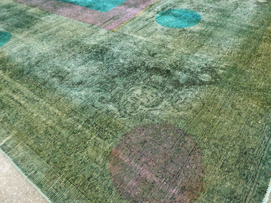 Vintage Persian Tabriz Carpet, No.30307 - Staging