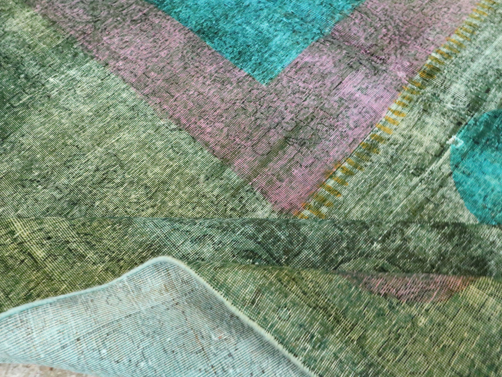 Vintage Persian Tabriz Carpet, No.30307 - Staging