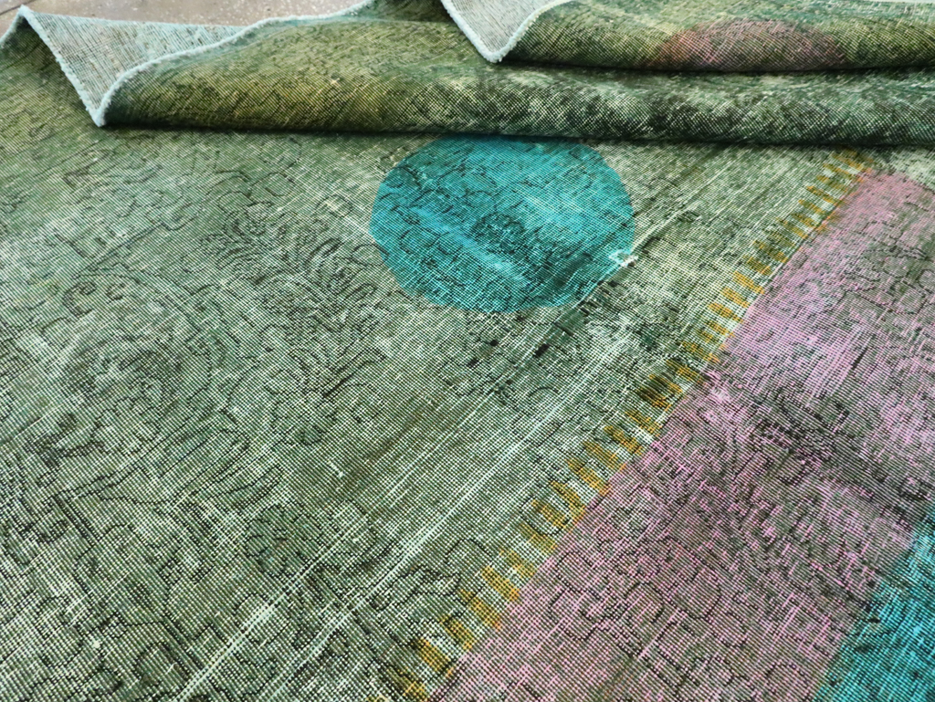 Vintage Persian Tabriz Carpet, No.30307 - Staging