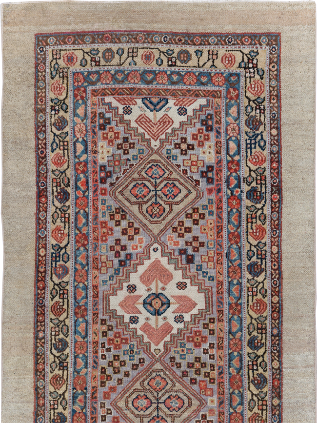 Vintage Persian Serab Long Runner, No.30316 - Staging