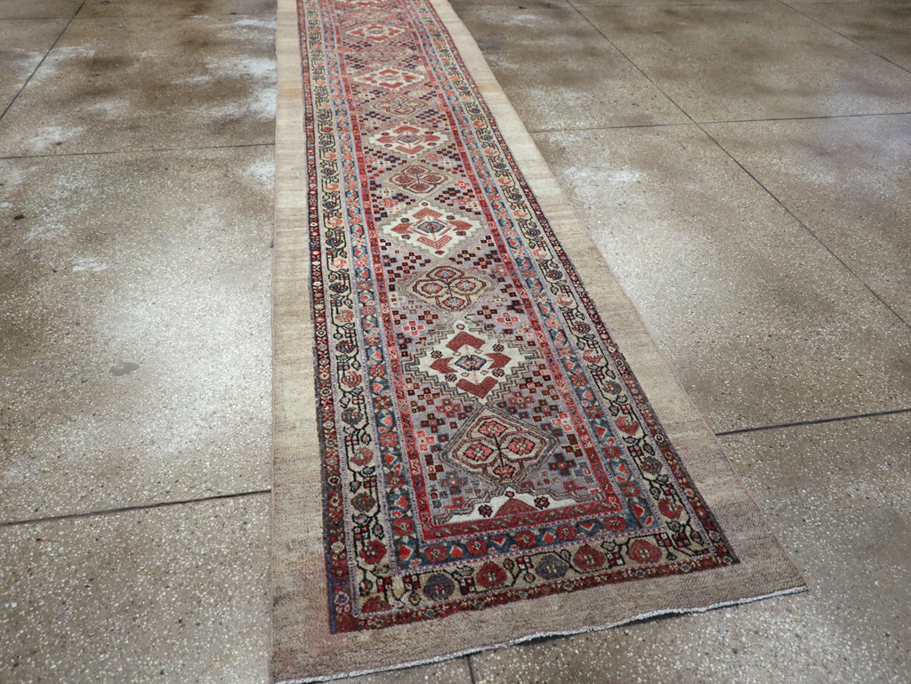 Vintage Persian Serab Long Runner, No.30316 - Staging