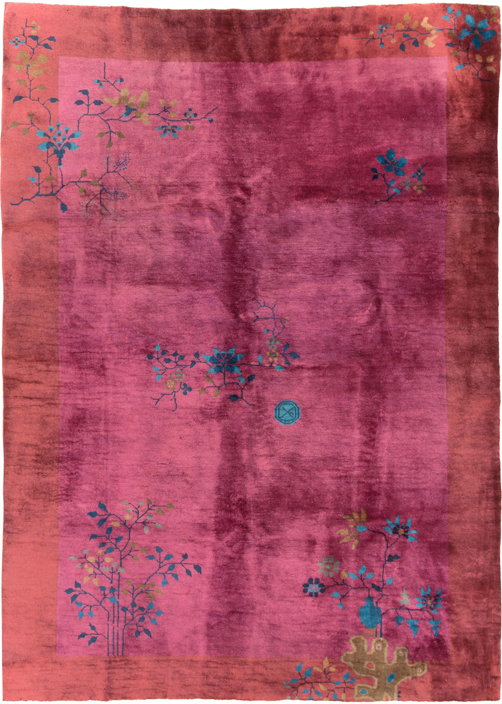 Vintage Chinese Deco Carpet, No.30324 - Staging