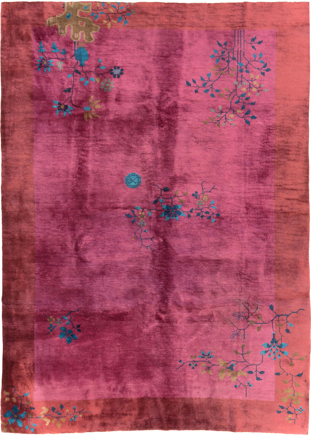 Vintage Chinese Deco Carpet, No.30324 - Staging