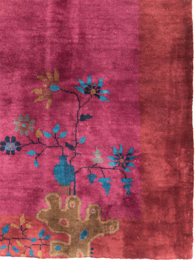 Vintage Chinese Deco Carpet, No.30324 - Staging