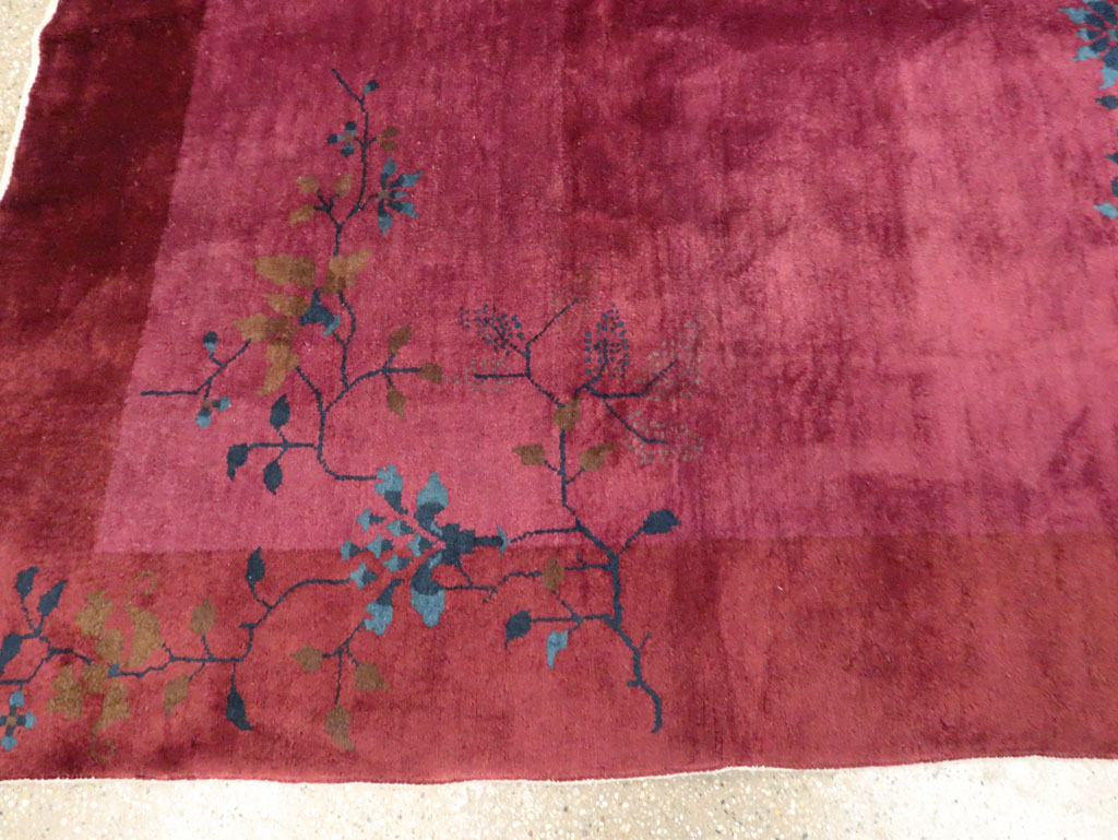 Vintage Chinese Deco Carpet, No.30324 - Staging