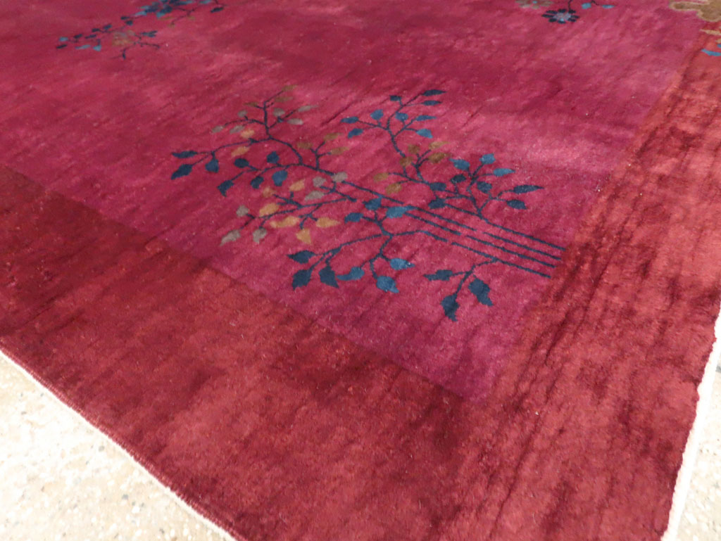 Vintage Chinese Deco Carpet, No.30324 - Staging