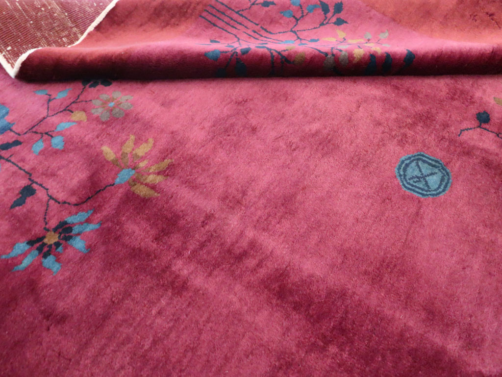 Vintage Chinese Deco Carpet, No.30324 - Staging