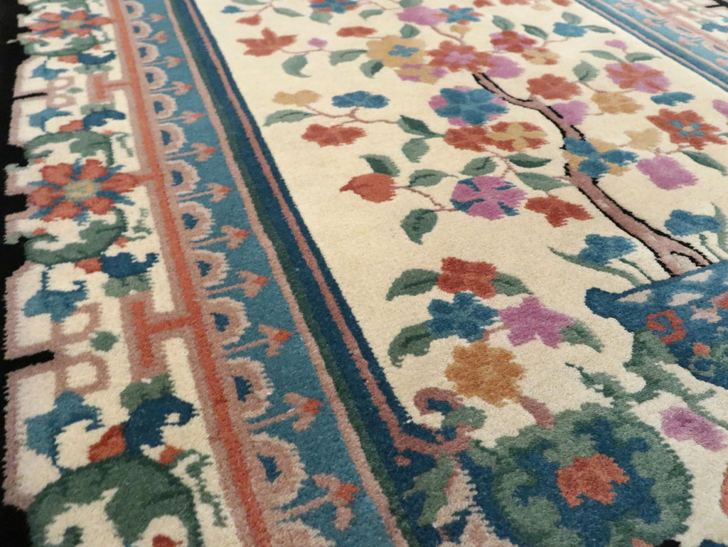 Vintage Chinese Deco Rug, No.30339 - Staging