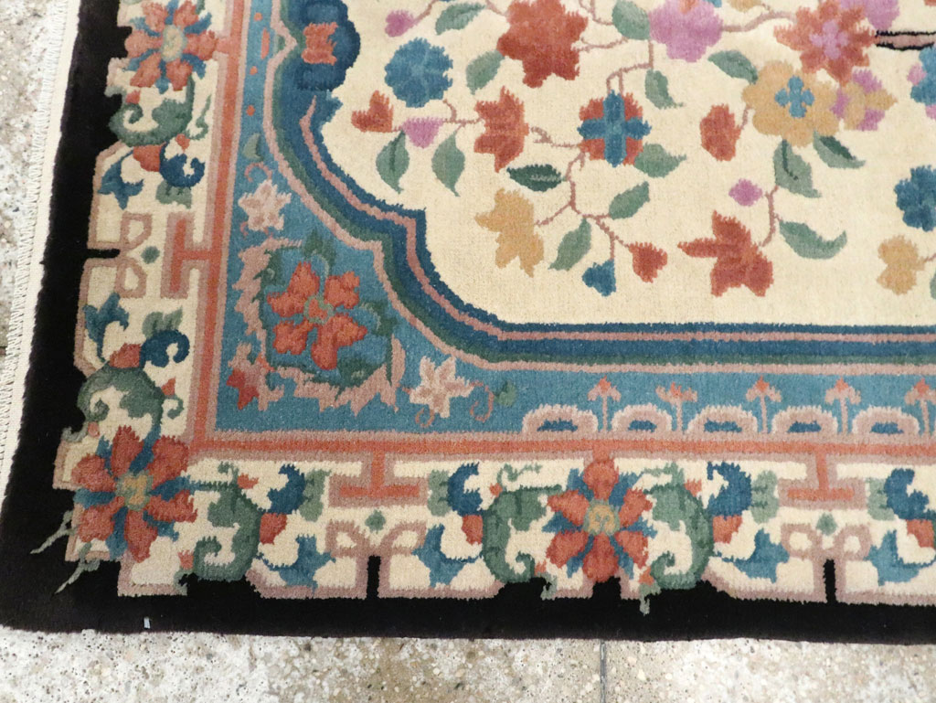 Vintage Chinese Deco Rug, No.30339 - Staging