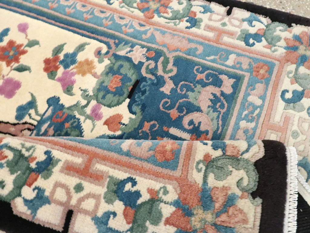 Vintage Chinese Deco Rug, No.30339 - Staging