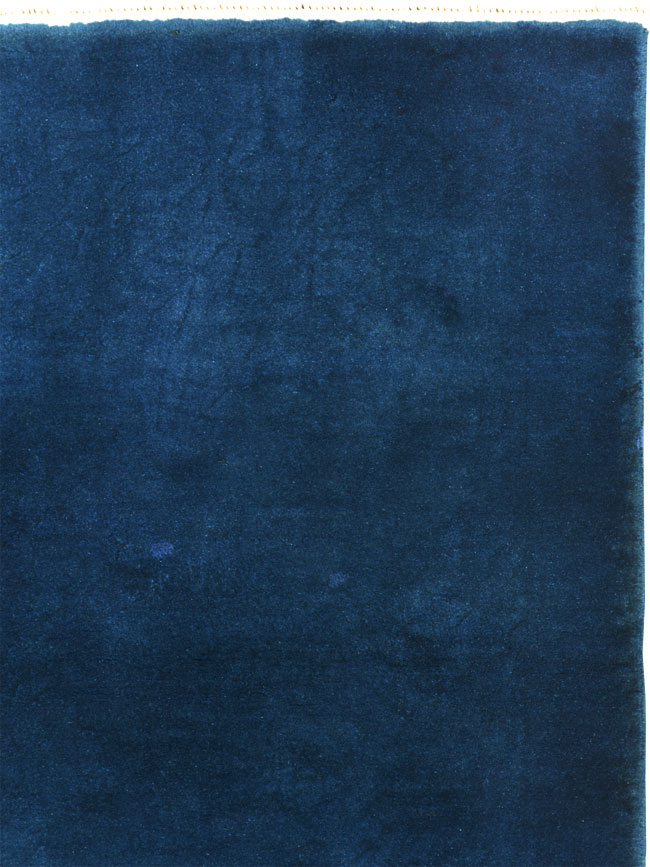 Mid-20th Century Chinese Art Deco Throw Rug, No.30340 - Staging