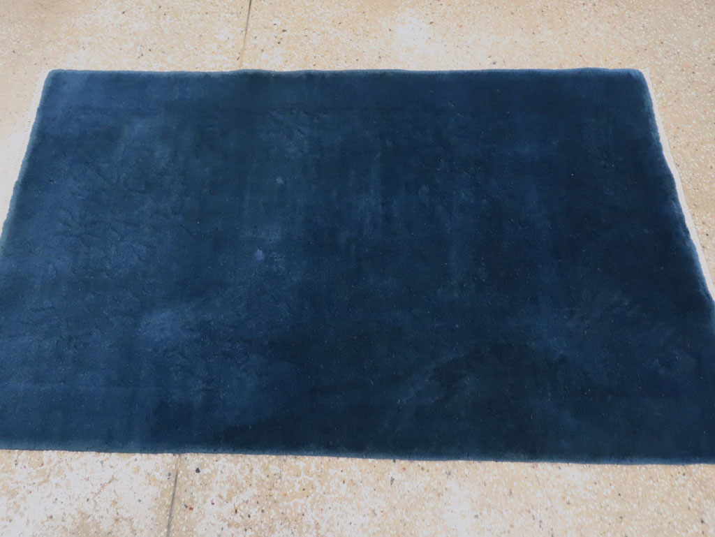 Mid-20th Century Chinese Art Deco Throw Rug, No.30340 - Staging