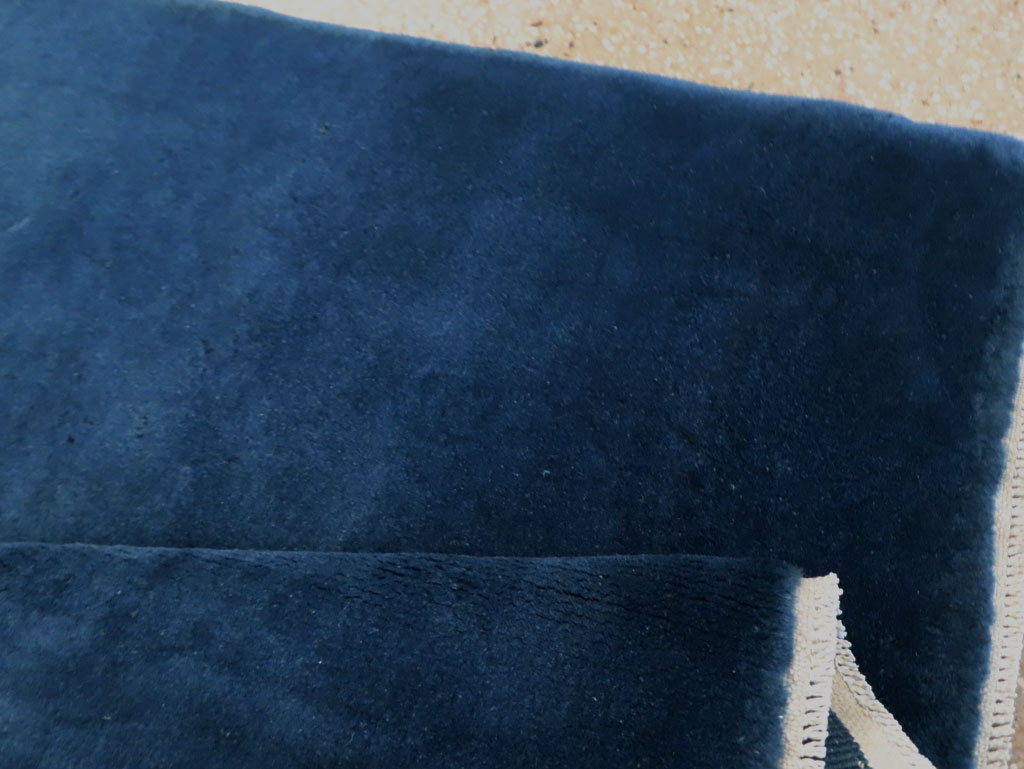 Mid-20th Century Chinese Art Deco Throw Rug, No.30340 - Staging