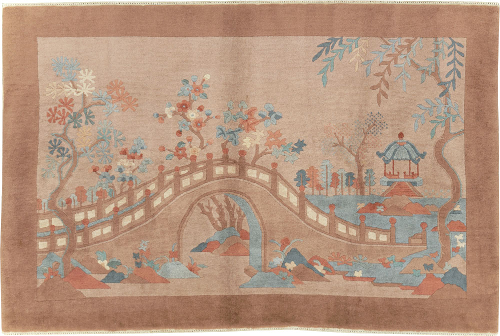 Mid-20th Century Chinese Art Deco Rug, No.30341 - Staging