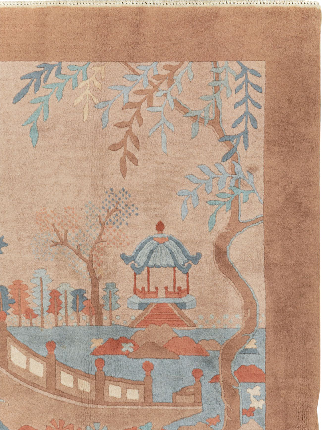 Mid-20th Century Chinese Art Deco Rug, No.30341 - Staging