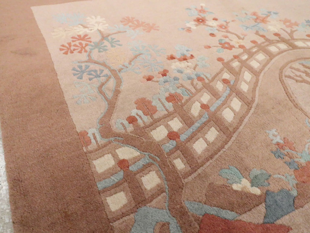 Mid-20th Century Chinese Art Deco Rug, No.30341 - Staging