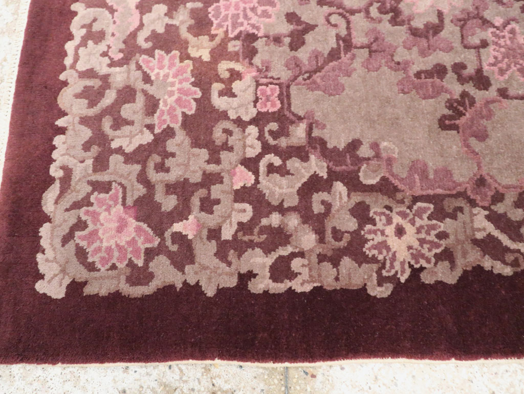 Mid-20th Century Chinese Art Deco Rug, No.30353 - Staging