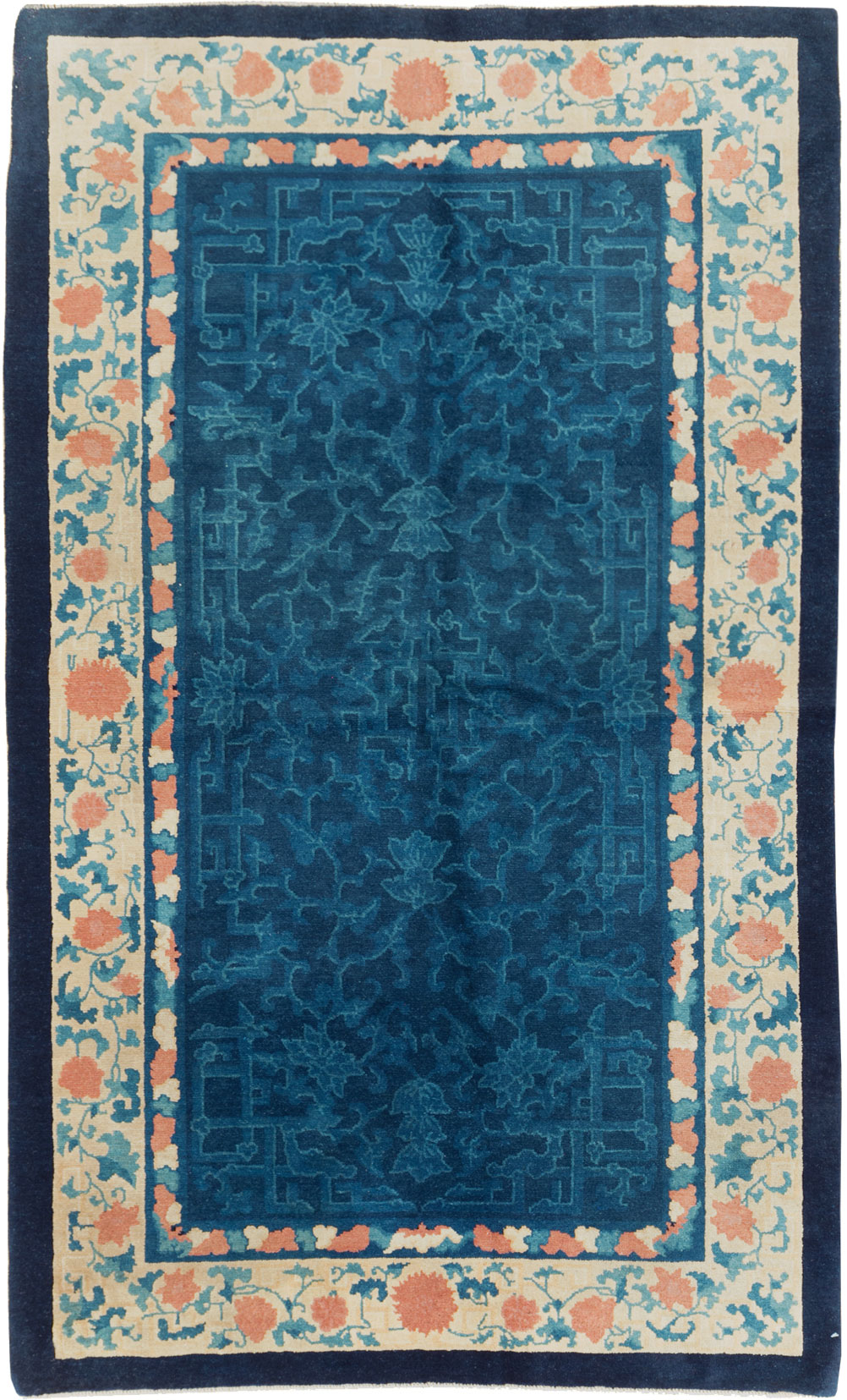 Vintage Chinese Art Deco Accent Rug, No.30354 - Staging