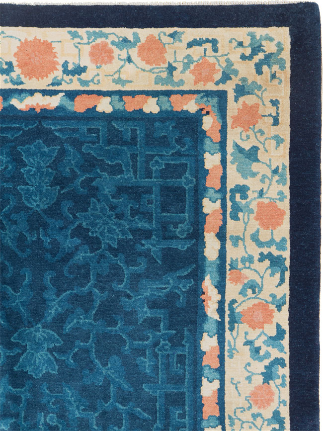 Vintage Chinese Art Deco Accent Rug, No.30354 - Staging