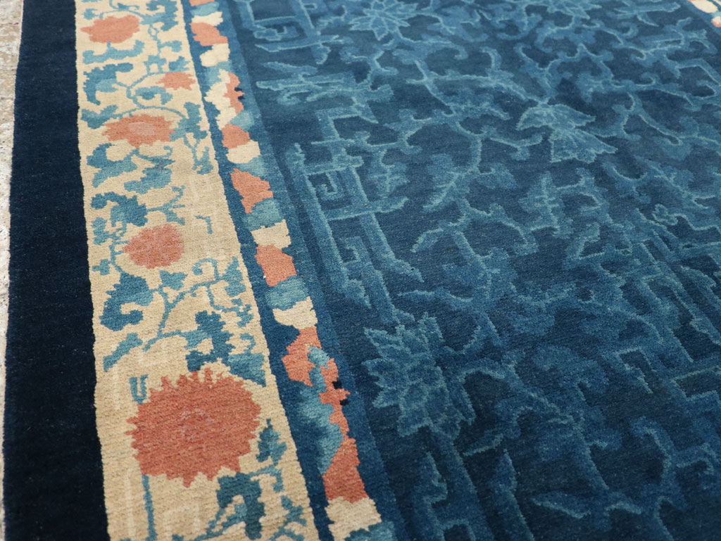 Vintage Chinese Art Deco Accent Rug, No.30354 - Staging